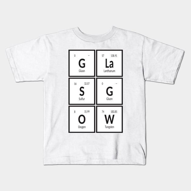 Elements of Glasgow City Kids T-Shirt by Maozva-DSGN